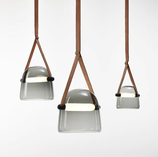 Suspension Élégante Minimaliste Mona – Métal et Verre Design LED Chic