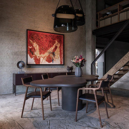 Suspension Élégante Minimaliste Mona – Métal et Verre Design LED Chic