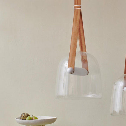 Suspension Élégante Minimaliste Mona – Métal et Verre Design LED Chic