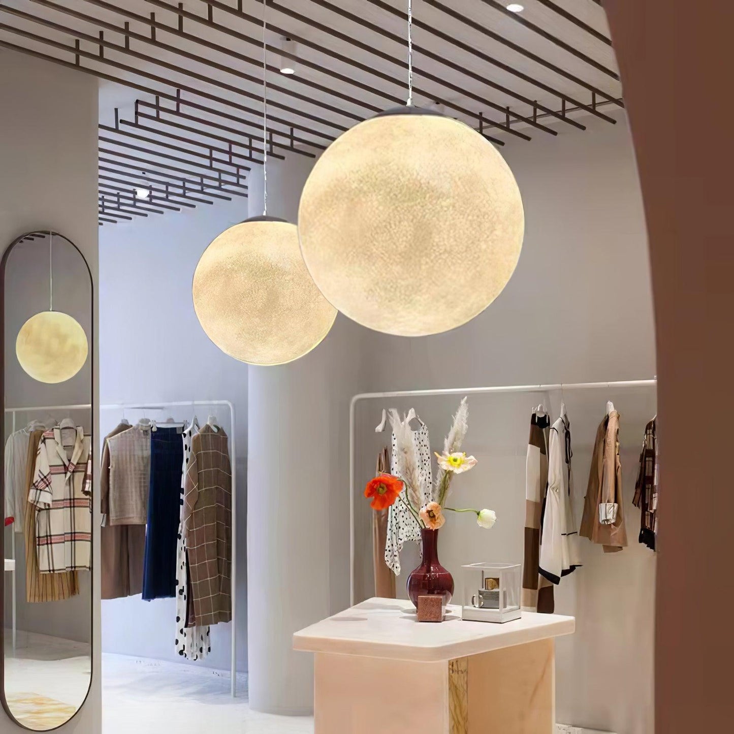 Luminaires Pendentifs LED Lune Envoûtants – Design Élégant et Apaisant Parfait pour Créer une Ambiance