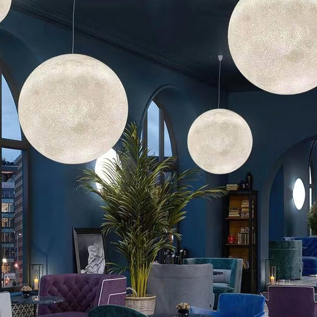 Enchanting Moon LED Pendant Lights – Elegant and Soothing Design Perfect for Creating an Ambiance