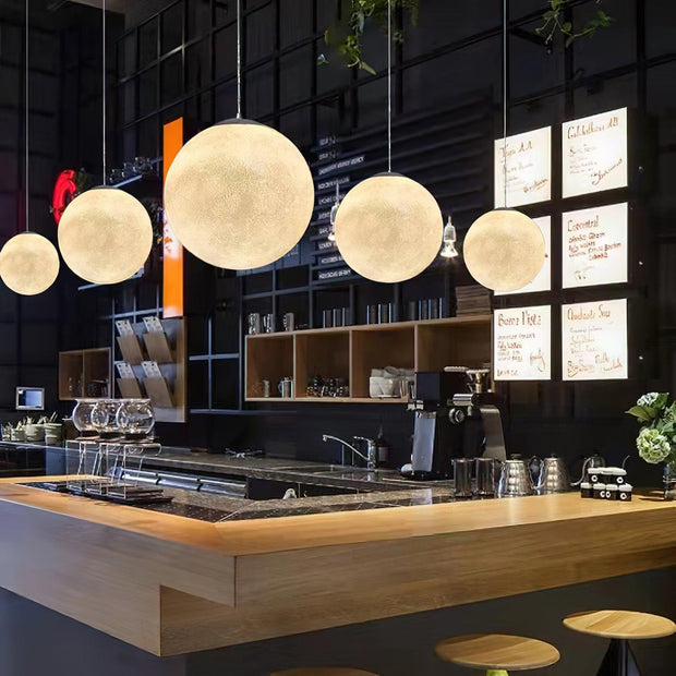 Enchanting Moon LED Pendant Lights – Elegant and Soothing Design Perfect for Creating an Ambiance
