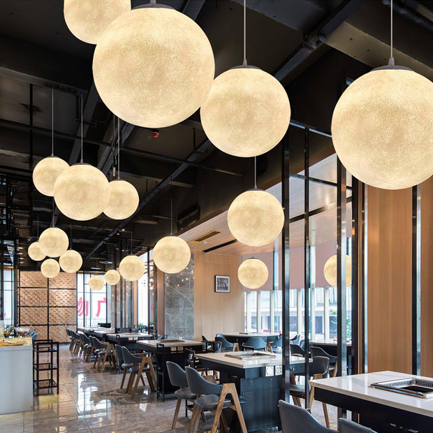 Enchanting Moon LED Pendant Lights – Elegant and Soothing Design Perfect for Creating an Ambiance