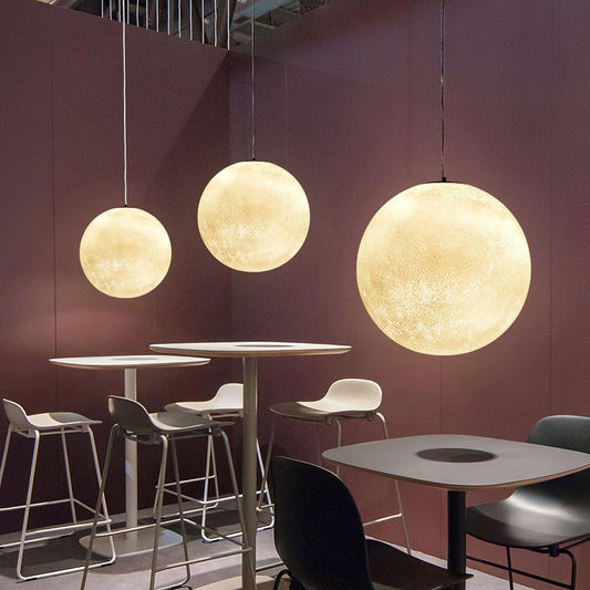 Luminaires Pendentifs LED Lune Envoûtants – Design Élégant et Apaisant Parfait pour Créer une Ambiance