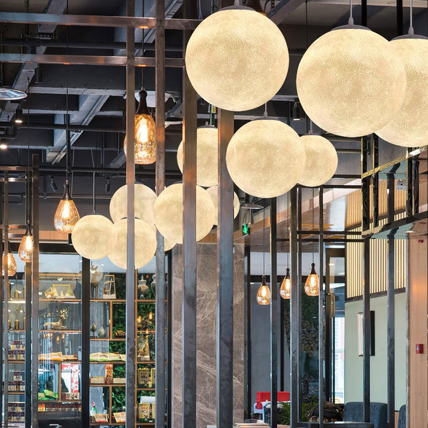 Enchanting Moon LED Pendant Lights – Elegant and Soothing Design Perfect for Creating an Ambiance