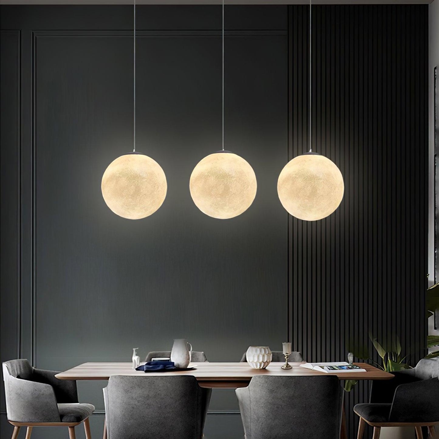 Luminaires Pendentifs LED Lune Envoûtants – Design Élégant et Apaisant Parfait pour Créer une Ambiance