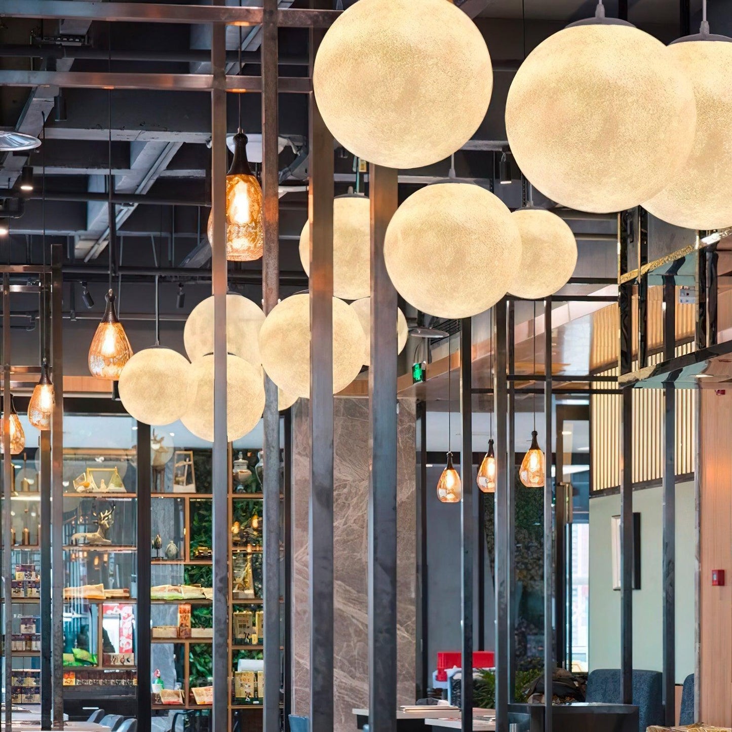 Luminaires Pendentifs LED Lune Envoûtants – Design Élégant et Apaisant Parfait pour Créer une Ambiance