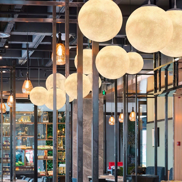 Enchanting Moon LED Pendant Lights – Elegant and Soothing Design Perfect for Creating an Ambiance
