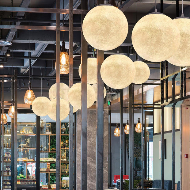 Enchanting Moon LED Pendant Lights – Elegant and Soothing Design Perfect for Creating an Ambiance