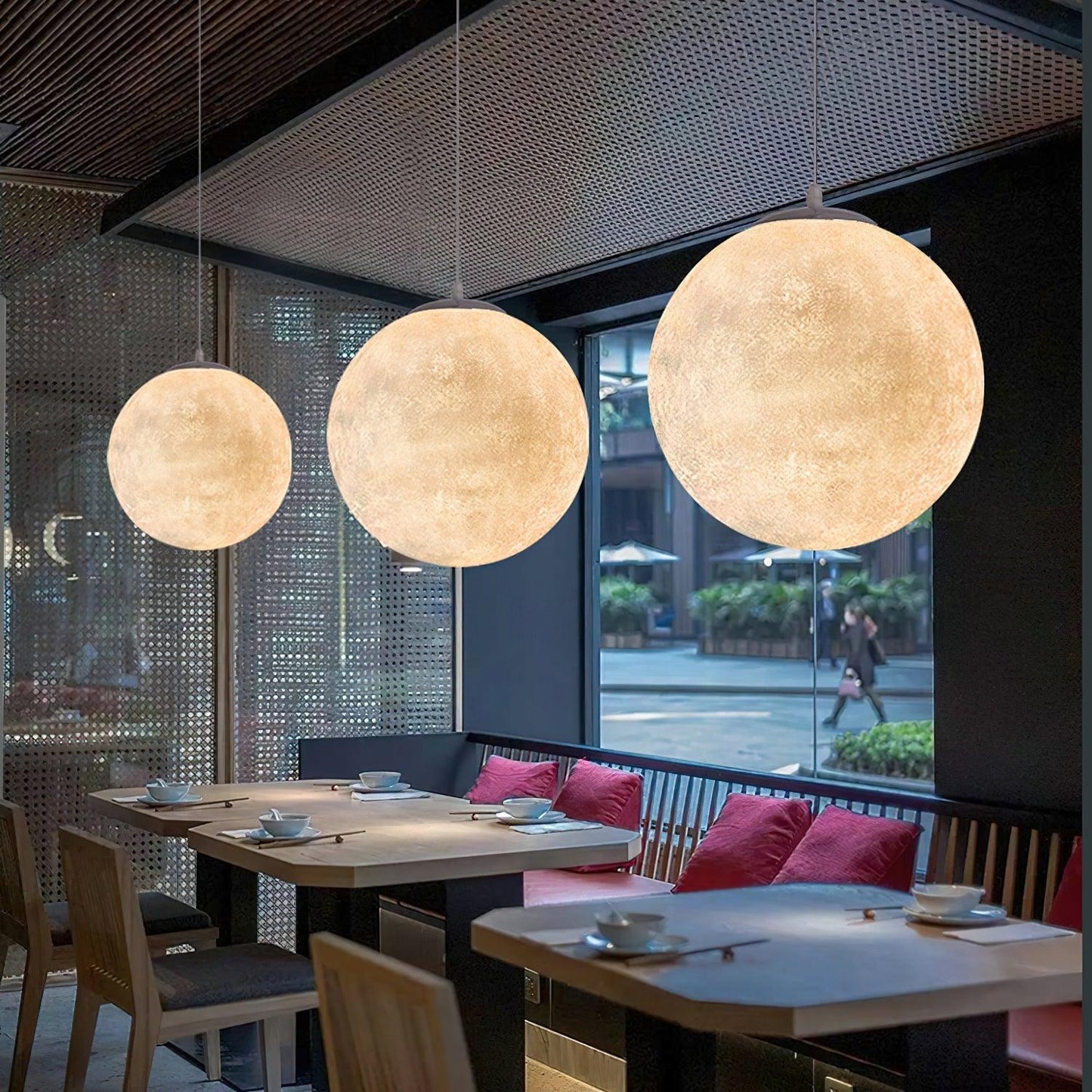 Luminaires Pendentifs LED Lune Envoûtants – Design Élégant et Apaisant Parfait pour Créer une Ambiance