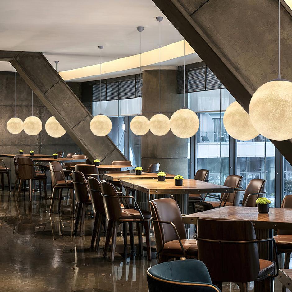 Luminaires Pendentifs LED Lune Envoûtants – Design Élégant et Apaisant Parfait pour Créer une Ambiance