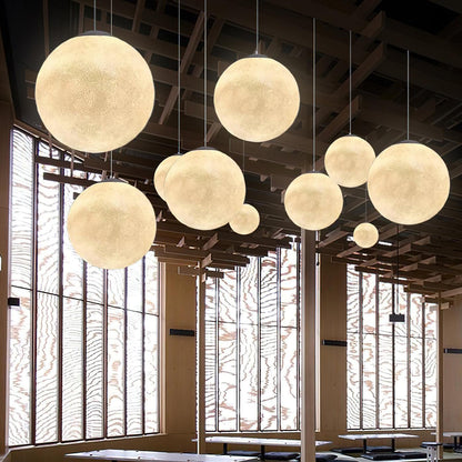 Luminaires Pendentifs LED Lune Envoûtants – Design Élégant et Apaisant Parfait pour Créer une Ambiance