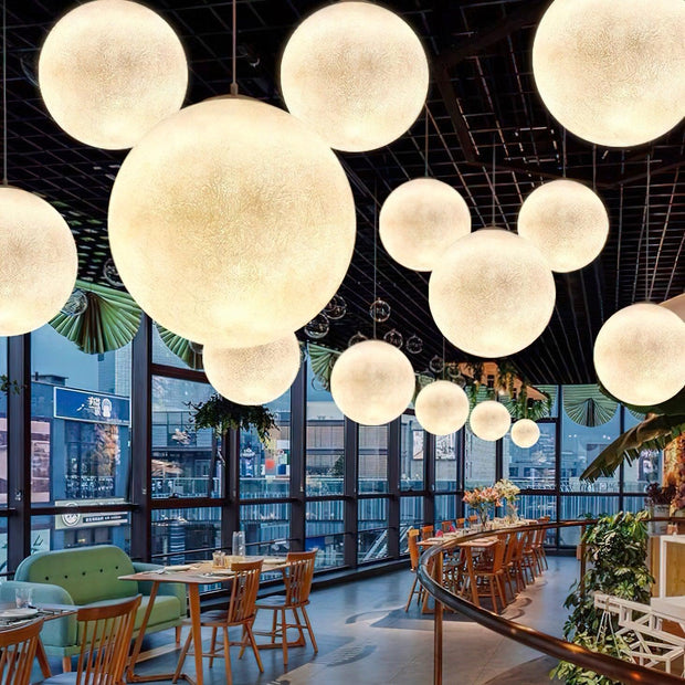 Enchanting Moon LED Pendant Lights – Elegant and Soothing Design Perfect for Creating an Ambiance