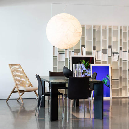 Suspension en Soie Mondseide – Éclairage LED Exquis avec Soie Naturelle et Design Métal Élégant