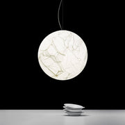 Mondseide Silk Suspension – Exquisite LED Lighting with Natural Silk and Elegant Metal Design