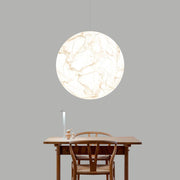 Mondseide Silk Suspension – Exquisite LED Lighting with Natural Silk and Elegant Metal Design