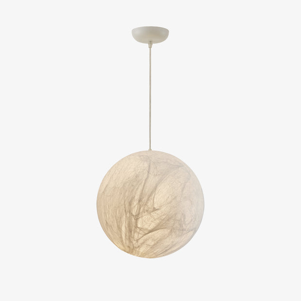 Mondseide Silk Suspension – Exquisite LED Lighting with Natural Silk and Elegant Metal Design