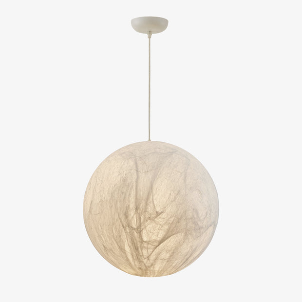 Mondseide Silk Suspension – Exquisite LED Lighting with Natural Silk and Elegant Metal Design