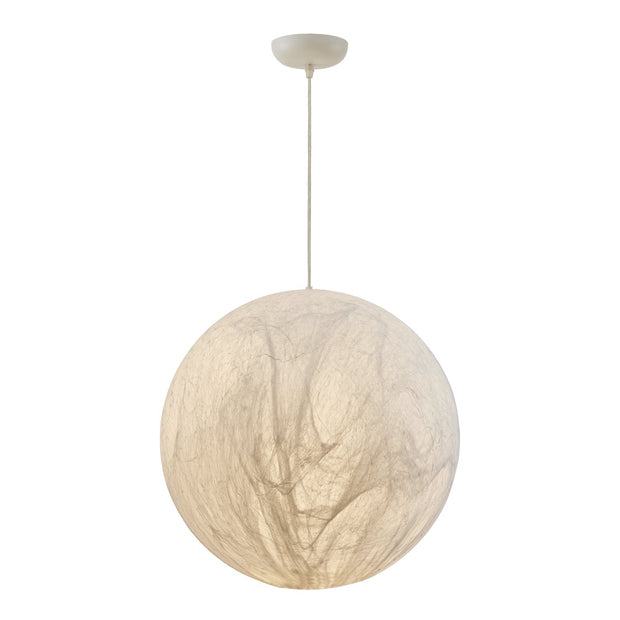 Mondseide Silk Suspension – Exquisite LED Lighting with Natural Silk and Elegant Metal Design