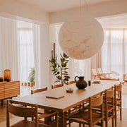 Mondseide Silk Suspension – Exquisite LED Lighting with Natural Silk and Elegant Metal Design