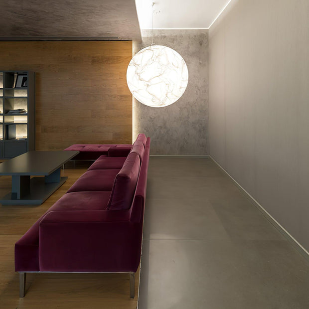Mondseide Silk Suspension – Exquisite LED Lighting with Natural Silk and Elegant Metal Design
