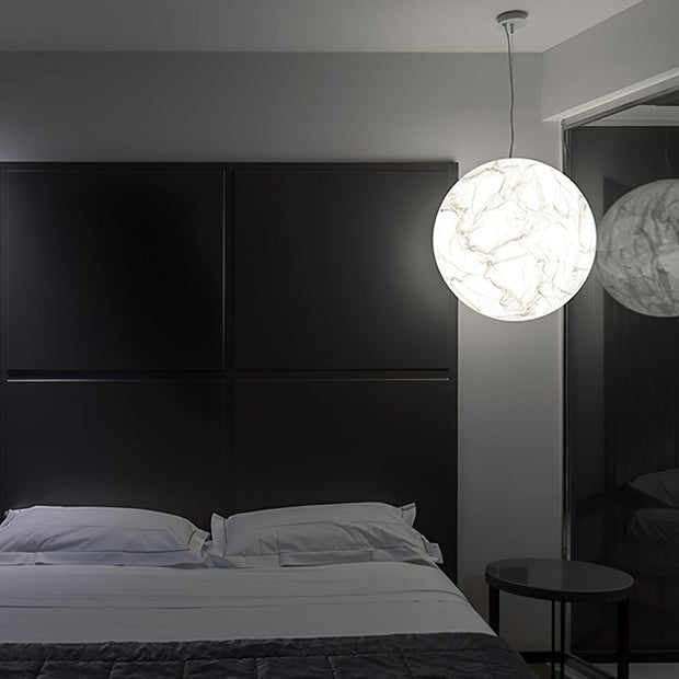 Mondseide Silk Suspension – Exquisite LED Lighting with Natural Silk and Elegant Metal Design