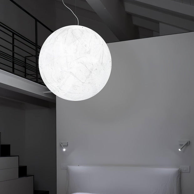 Mondseide Silk Suspension – Exquisite LED Lighting with Natural Silk and Elegant Metal Design