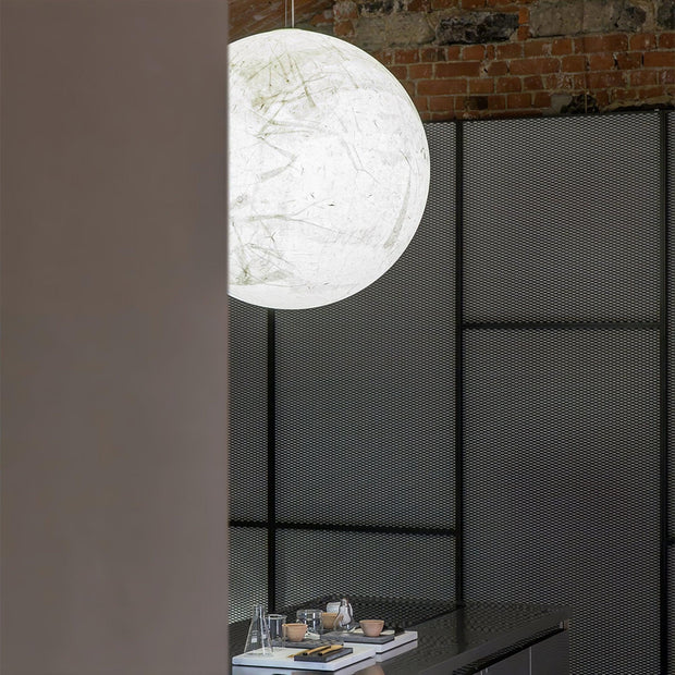 Mondseide Silk Suspension – Exquisite LED Lighting with Natural Silk and Elegant Metal Design