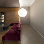Mondseide Silk Suspension – Exquisite LED Lighting with Natural Silk and Elegant Metal Design