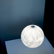 Mondseide Silk Suspension – Exquisite LED Lighting with Natural Silk and Elegant Metal Design