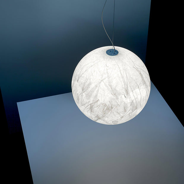 Mondseide Silk Suspension – Exquisite LED Lighting with Natural Silk and Elegant Metal Design