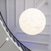 Mondseide Silk Suspension – Exquisite LED Lighting with Natural Silk and Elegant Metal Design