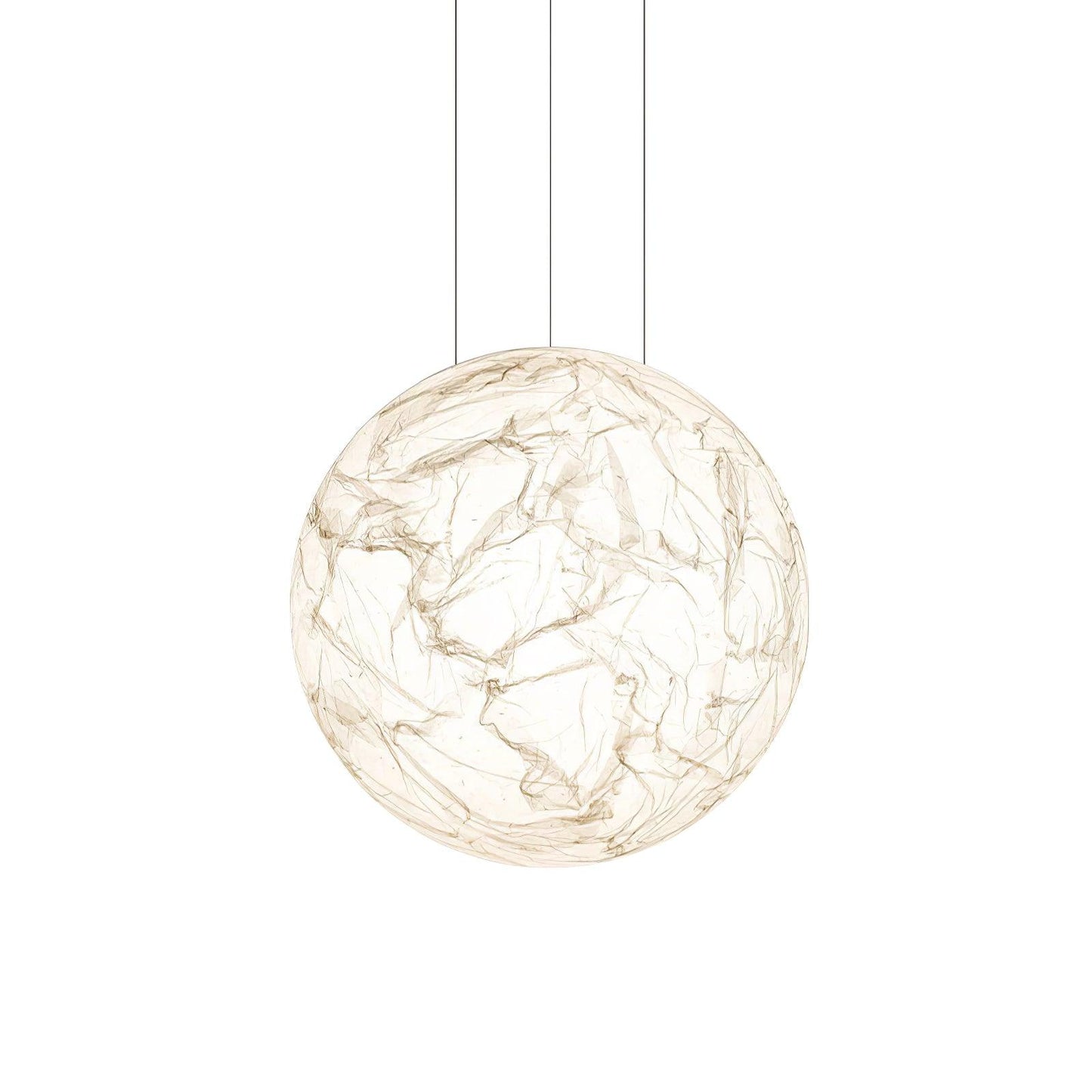 Suspension en Soie Mondseide – Éclairage LED Exquis avec Soie Naturelle et Design Métal Élégant