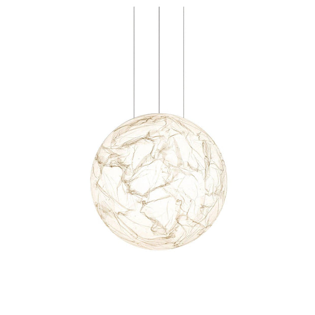 Mondseide Silk Suspension – Exquisite LED Lighting with Natural Silk and Elegant Metal Design