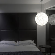 Mondseide Silk Suspension – Exquisite LED Lighting with Natural Silk and Elegant Metal Design