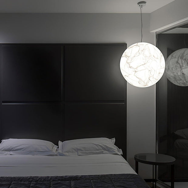 Mondseide Silk Suspension – Exquisite LED Lighting with Natural Silk and Elegant Metal Design