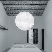 Mondseide Silk Suspension – Exquisite LED Lighting with Natural Silk and Elegant Metal Design