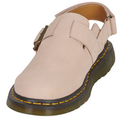 Nubuck Mule Milled Powdered Pink with Adjustable Buckle and Foam Sole - Comfort and Elegance for Everyday Wear