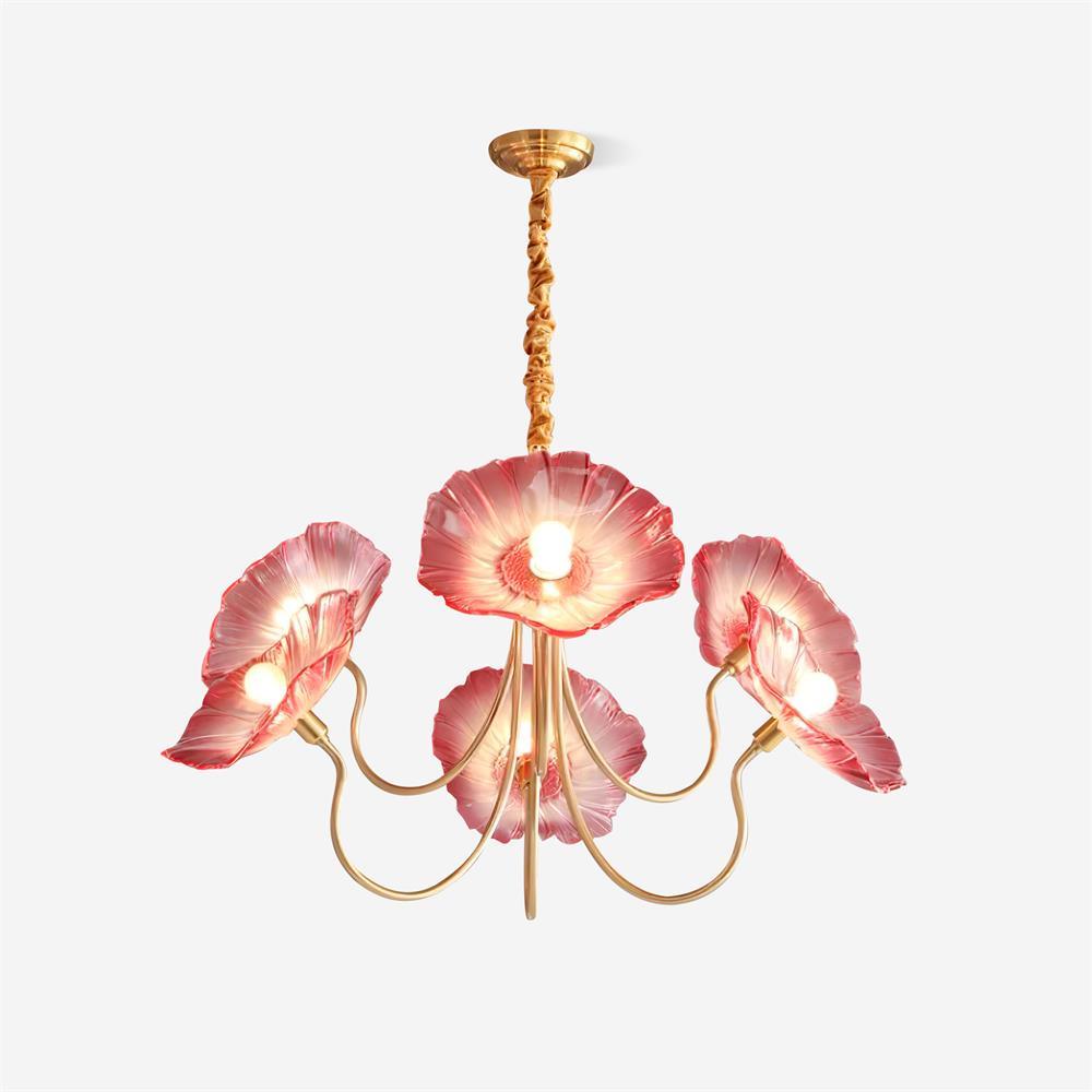 Chandelier en verre de Murano élégant - Un chef-d'œuvre de design artistique et d'une douce lueur ambiante