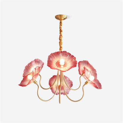 Chandelier en verre de Murano élégant - Un chef-d'œuvre de design artistique et d'une douce lueur ambiante