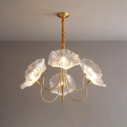Chandelier en verre de Murano élégant - Un chef-d'œuvre de design artistique et d'une douce lueur ambiante
