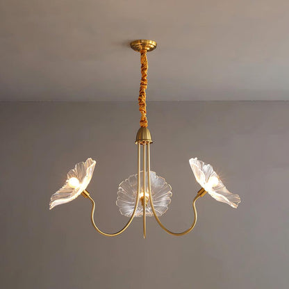 Chandelier en verre de Murano élégant - Un chef-d'œuvre de design artistique et d'une douce lueur ambiante