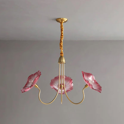 Chandelier en verre de Murano élégant - Un chef-d'œuvre de design artistique et d'une douce lueur ambiante