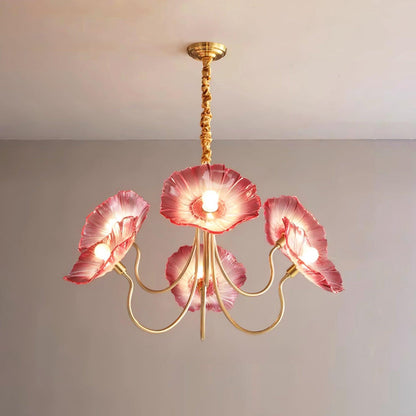 Chandelier en verre de Murano élégant - Un chef-d'œuvre de design artistique et d'une douce lueur ambiante