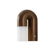 Elegant Arcus Wooden Wall Sconce – Chic LED Light Combining Wood and Metal for a Sophisticated Modern Look