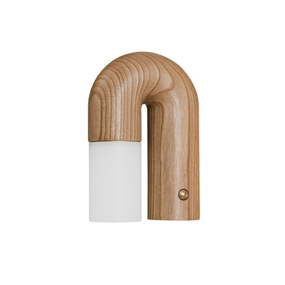 Applique Murale Arcus en Bois Élégante – Luminaire LED Chic Alliant Bois et Métal pour un Look Moderne Sophistiqué