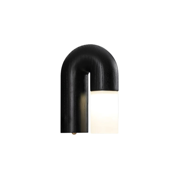 Elegant Arcus Wooden Wall Sconce – Chic LED Light Combining Wood and Metal for a Sophisticated Modern Look