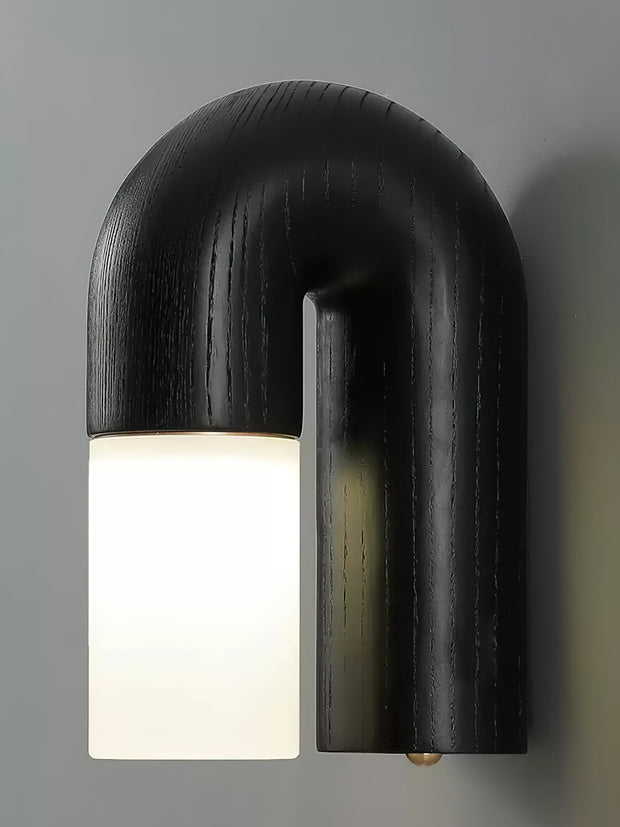 Elegant Arcus Wooden Wall Sconce – Chic LED Light Combining Wood and Metal for a Sophisticated Modern Look