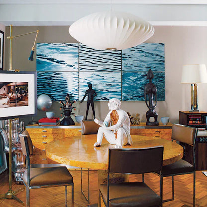 Mixed wood chandelier inspired by Scandinavian design – Stylish elegance for modern spaces