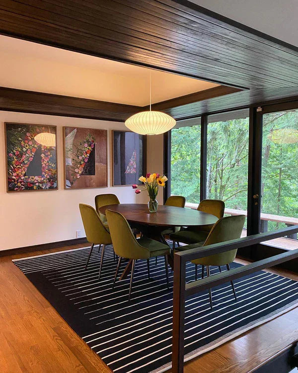 Mixed wood chandelier inspired by Scandinavian design – Stylish elegance for modern spaces